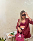 Coordinato Melody Bordeaux