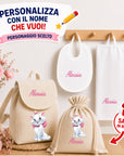 Promozione ritorno a scuola ZAINO +BAVETTA+ASCIUGAMANO+ + SACCA CAMBIO IN REGALO 🎁