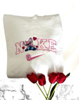 Felpa personalizzata stitch coccolosi contorno rosa