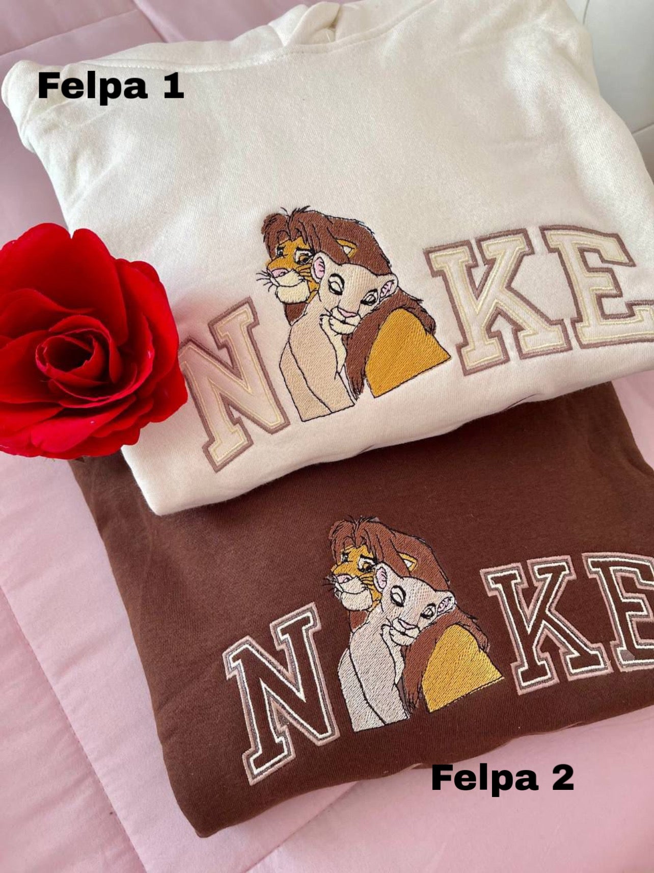 Felpa personalizzata  Sarabi e Mufasa Love