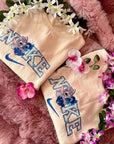 Felpa Stitch e Angel abbracciati cappuccio