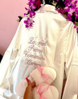 Set Kimono personalizzato con ciabatte, crea la tua frase.