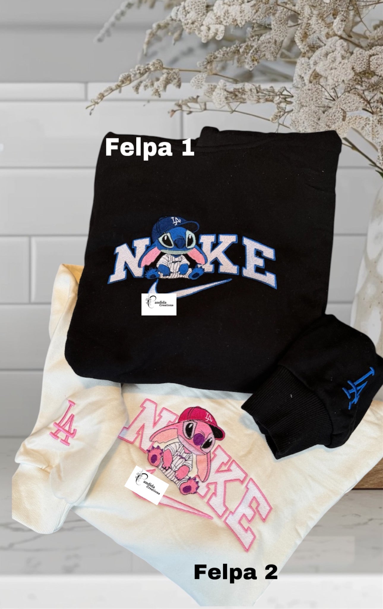 Felpa stitch ed angel sportivi