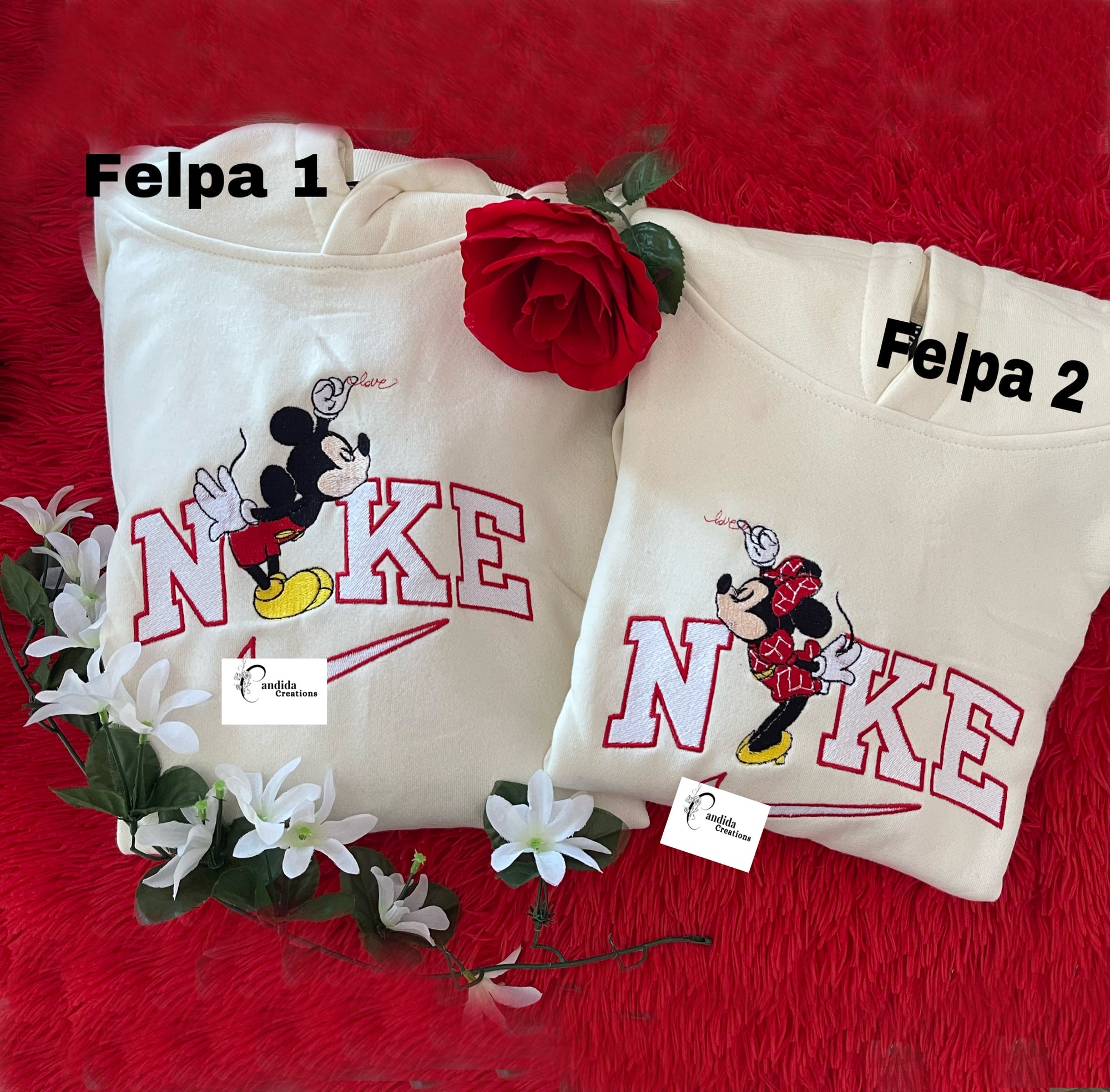 Felpa Minni e topolino kiss kiss
