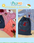 PROMO - ritorno a scuola - Grembiule + sacca + tovaglietta + borraccia in regalo 🎁
