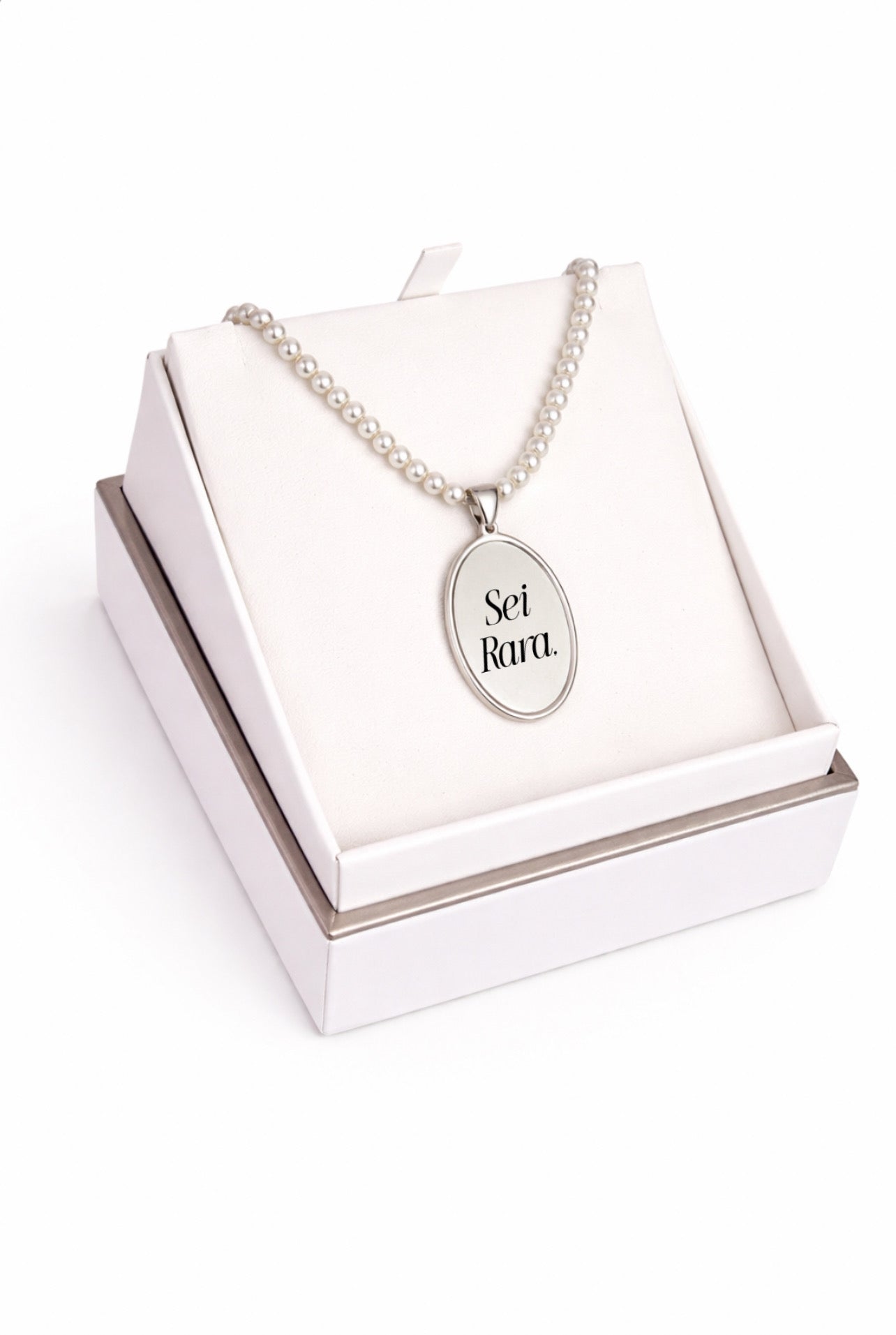 Collana perle bianche
