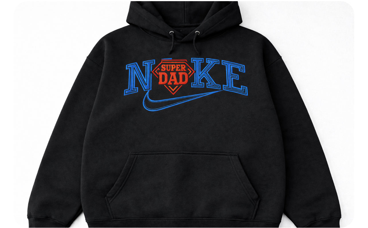 Felpa personalizzata Super Dad