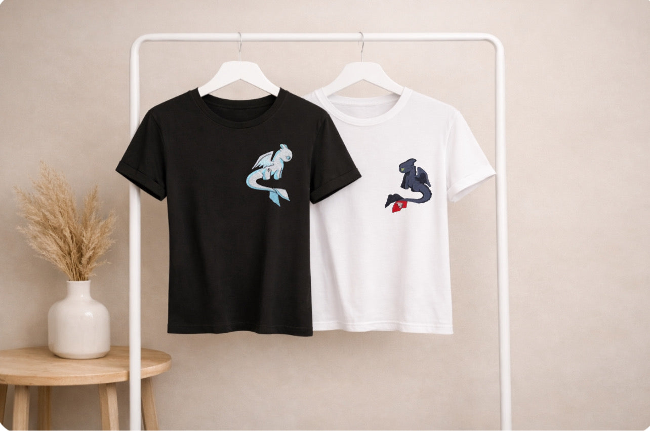 T-shirt coppia Sdentato e furia