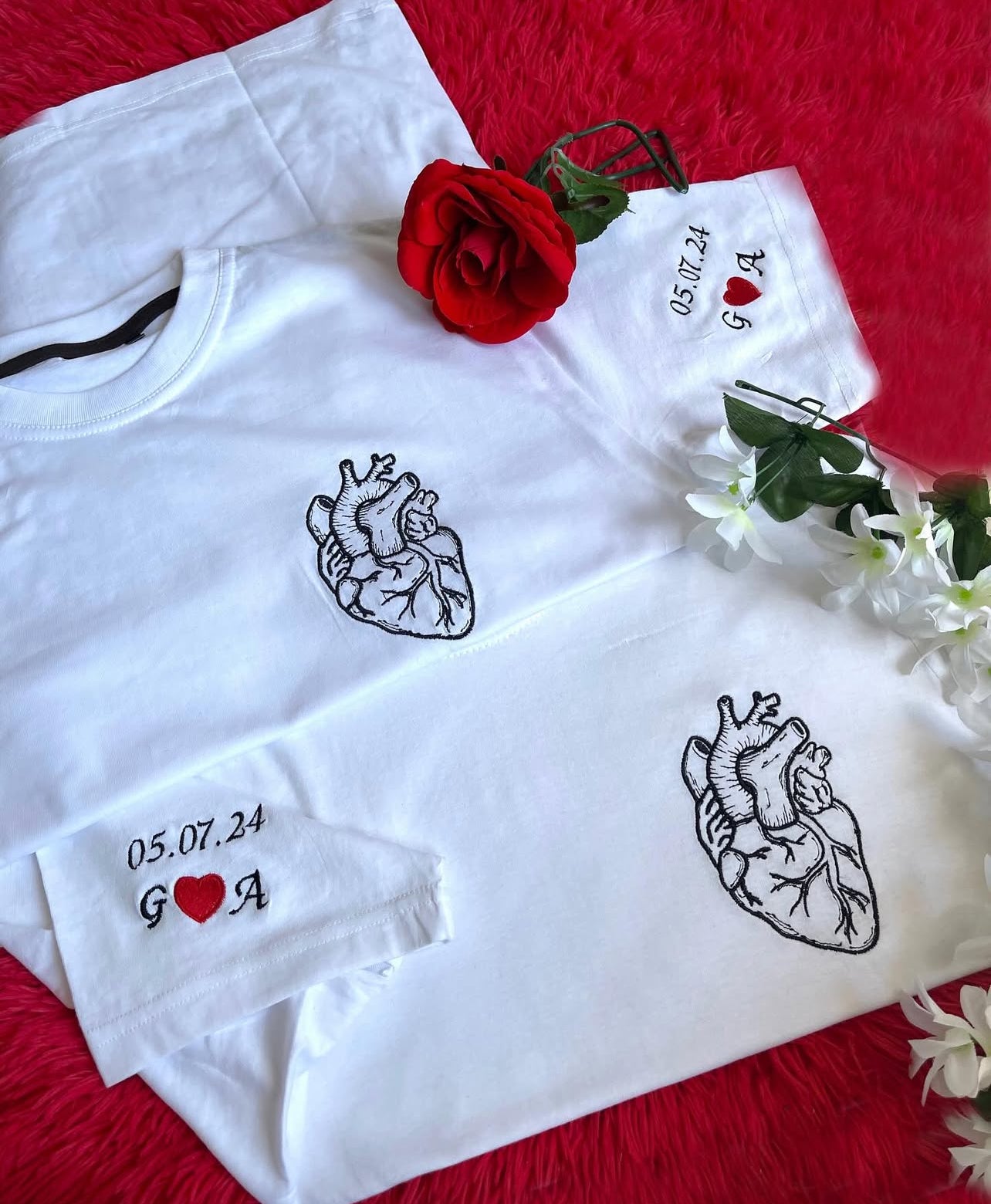 T-shirt coppia Cuore Anatomico