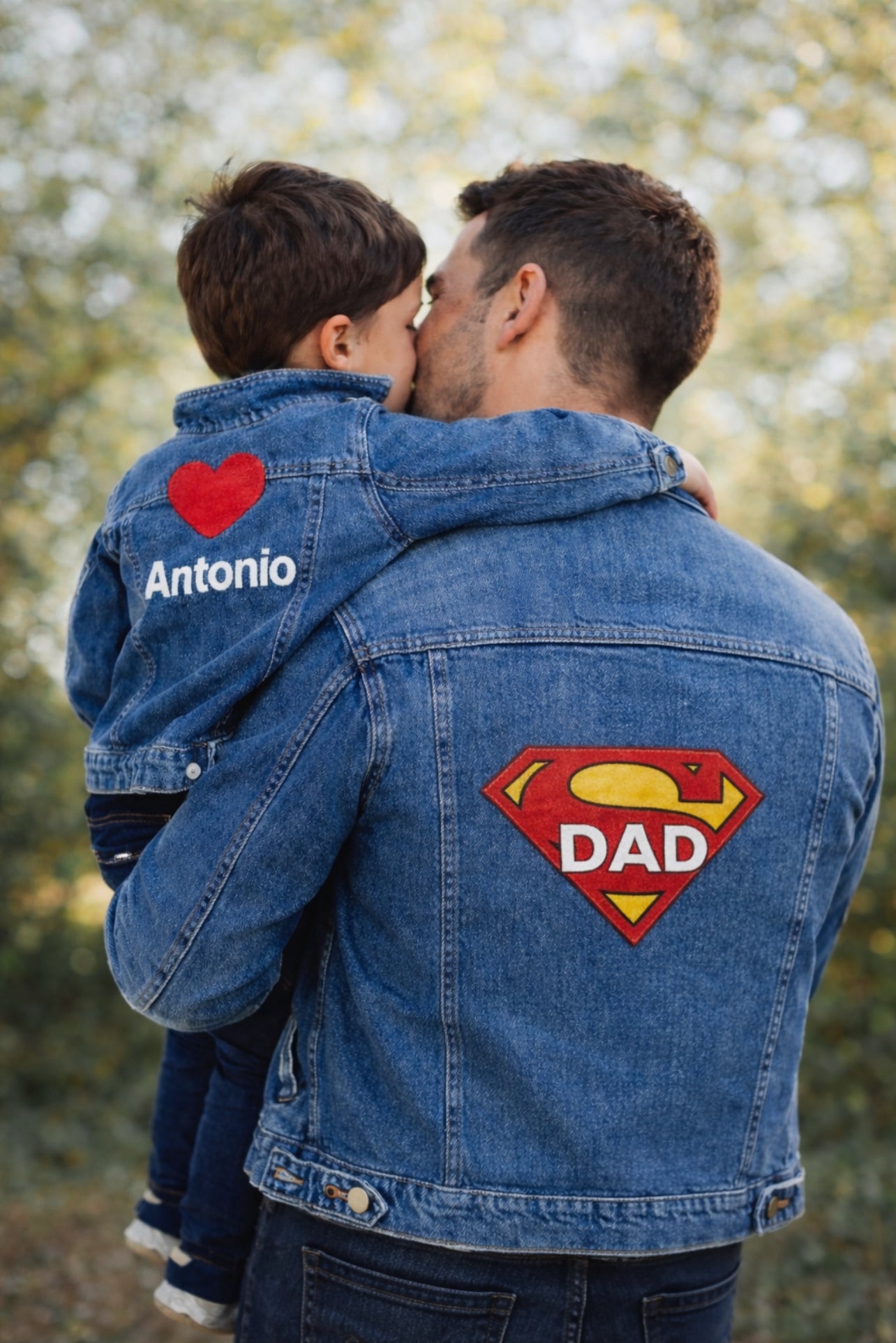 Giubbino personalizzato SUPER PAPÀ E FIGLIO