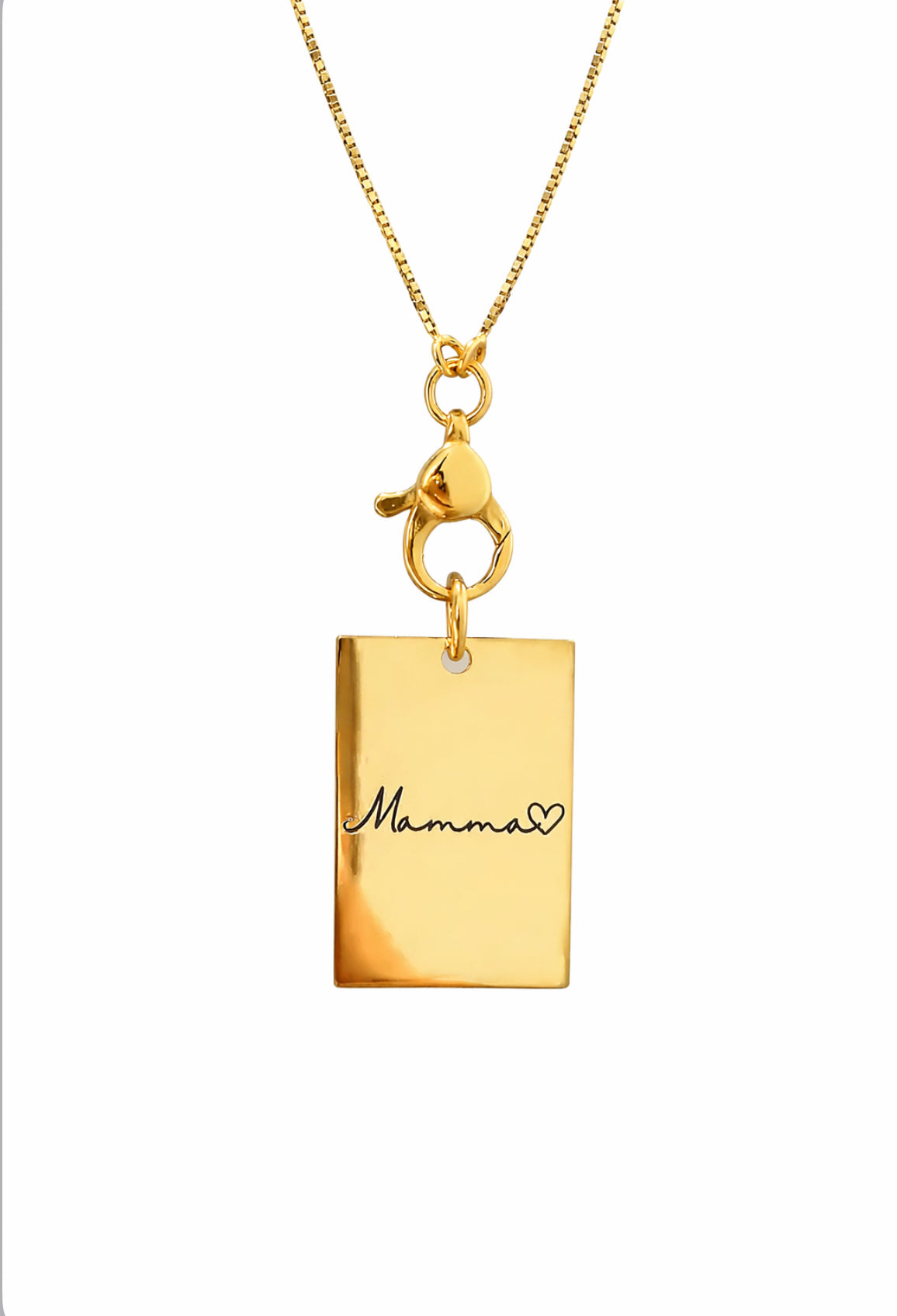 Collana moschettone personalizzata