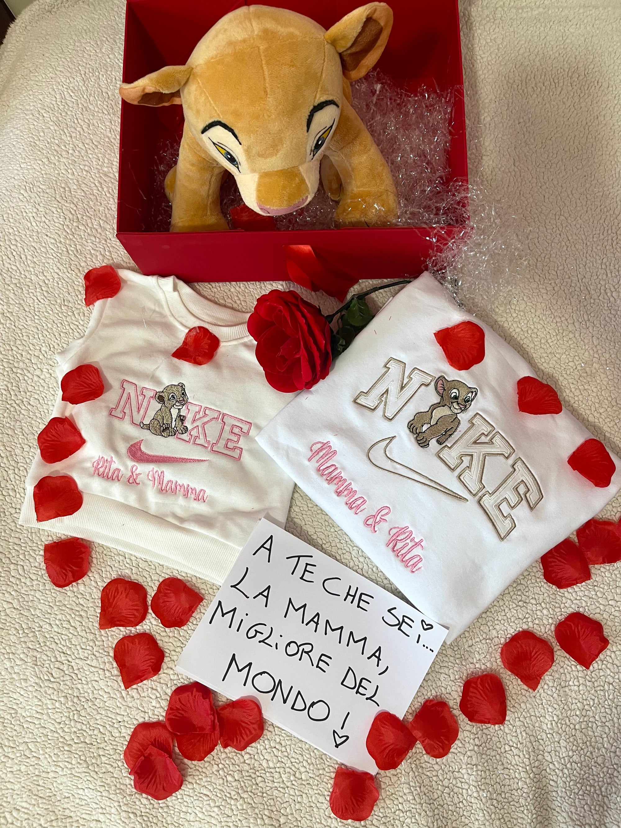 Felpa mamma Nala e baby cucciola