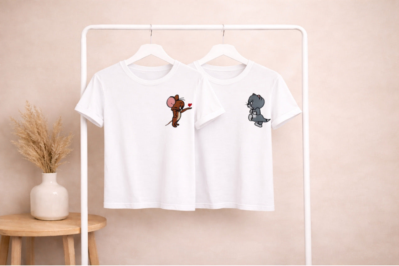 T-shirt coppia Tom &amp; Jerry