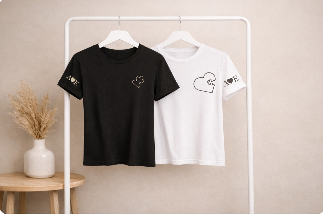T-shirt coppia personalizzabile Puzzle