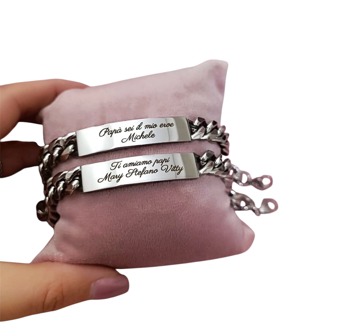 Bracciale catena personalizzato